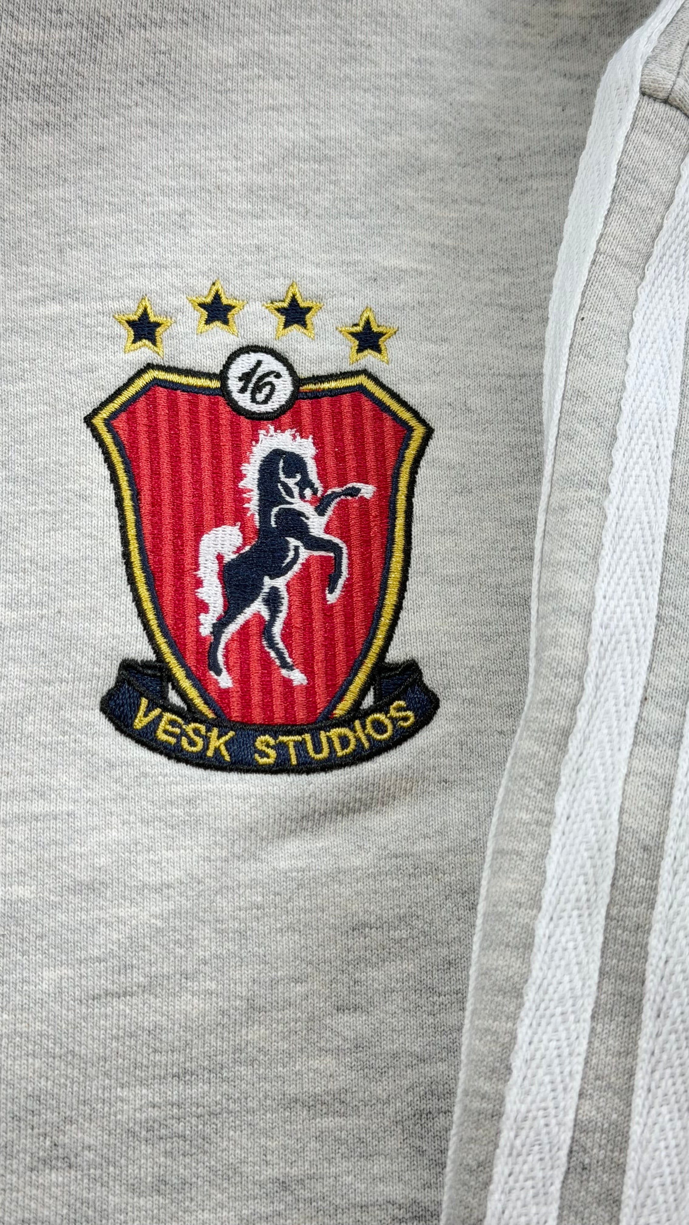 zip up hoodie-gray melange